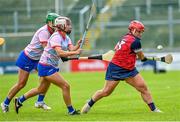 28 July 2023; Samantha Turner of South East during the Camogie International Cup Final Etty Kelly Cup match between South East and Coastal Virginia on day five of the FRS Recruitment GAA World Games 2023 at Celtic Park in Derry. Photo by Piaras Ó Mídheach/Sportsfile