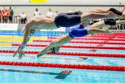 4 August 2023; Barry McClements of Ireland competes in the Men's 400m Freestyle S9 final during day five of the World Para Swimming Championships 2023 at Manchester Aquatics Centre in Manchester. Photo by Paul Greenwood/Sportsfile