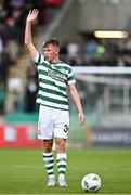 3 August 2023; Conan Noonan of Shamrock Rovers during the UEFA Europa Conference League Second Qualifying Round Second Leg match between Shamrock Rovers and Ferencvaros at Tallaght Stadium in Dublin. Photo by Harry Murphy/Sportsfile