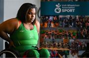 5 August 2023; Britney Arendse during the final Irish Para Powerlifting World Championship team training session at the MTU Kerry Sports Academy in Tralee, Kerry. An Irish team of 7 athletes will compete in the upcoming World Para Powerlifting Championships, being held in Dubai, United Aab Emirates, from the 23rd to the 30th August. Among the squad, high performance athletes Britney Arendse and Niamh Buckley will also be attempting to achieve qualification for the 2024 Paralympic Games in Paris, France. Photo by Brendan Moran/Sportsfile