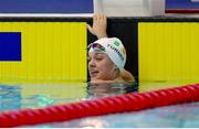 5 August 2023; Nicole Turner of Ireland after competing in Women's 100m Breaststroke SB6 final during day six of the World Para Swimming Championships 2023 at Manchester Aquatics Centre in Manchester. Photo by Paul Greenwood/Sportsfile