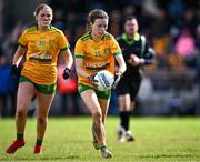 5 August 2023; Katie Dowds of Donegal during the ZuCar All-Ireland Ladies Football U18 C final match between Donegal and Waterford at Kinnegad in Westmeath. Photo by Piaras Ó Mídheach/Sportsfile