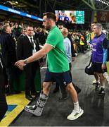 5 August 2023; Jack Conan of Ireland leaves the pitch after the Bank of Ireland Nations Series match between Ireland and Italy at the Aviva Stadium in Dublin. Photo by Ramsey Cardy/Sportsfile
