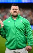 5 August 2023; Cian Healy of Ireland before the Bank of Ireland Nations Series match between Ireland and Italy at the Aviva Stadium in Dublin. Photo by Harry Murphy/Sportsfile