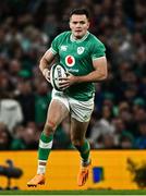 5 August 2023; Jacob Stockdale of Ireland during the Bank of Ireland Nations Series match between Ireland and Italy at the Aviva Stadium in Dublin. Photo by Harry Murphy/Sportsfile