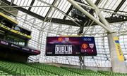 6 August 2023; A general view before the pre-season friendly match between Manchester United and Athletic Bilbao at the Aviva Stadium in Dublin. Photo by David Fitzgerald/Sportsfile