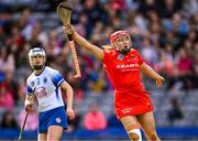6 August 2022; Libby Coppinger of Cork celebrates after a wide for Waterford during the Glen Dimplex All-Ireland Camogie Championship Premier Senior Final match between Waterford and Cork at Croke Park in Dublin. Photo by Piaras Ó Mídheach/Sportsfile