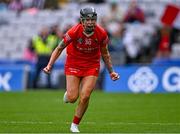 6 August 2022; Ashling Thompson of Cork celebrates after her side’s victory Glen Dimplex All-Ireland Camogie Championship Premier Senior Final match between Waterford and Cork at Croke Park in Dublin. Photo by Piaras Ó Mídheach/Sportsfile