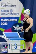 6 August 2023; Nicole Turner of Ireland before competing in Women's 50m Butterfly S6 final during day seven of the World Para Swimming Championships 2023 at Manchester Aquatics Centre in Manchester. Photo by Phil Bryan/Sportsfile