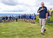 7 August 2023; Uachtarán Cumann Luthchleas Gael, Larry McCarthy, speaking during the 2023 M. Donnelly GAA All-Ireland Poc Fada Finals at Annaverna Mountain in the Cooley Peninsula, Ravensdale, Louth. Photo by Piaras Ó Mídheach/Sportsfile