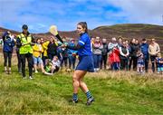7 August 2023; Molly Lynch of Cork competing in the Senior Camogie event during the 2023 M. Donnelly GAA All-Ireland Poc Fada Finals at Annaverna Mountain in the Cooley Peninsula, Ravensdale, Louth. Photo by Piaras Ó Mídheach/Sportsfile