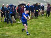 7 August 2023; Mark Fahy of Galway competing in the Senior Hurling event during the 2023 M. Donnelly GAA All-Ireland Poc Fada Finals at Annaverna Mountain in the Cooley Peninsula, Ravensdale, Louth. Photo by Piaras Ó Mídheach/Sportsfile
