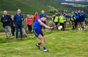 7 August 2023; Peter Duggan of Clare competing in the Senior Hurling event during the 2023 M. Donnelly GAA All-Ireland Poc Fada Finals at Annaverna Mountain in the Cooley Peninsula, Ravensdale, Louth. Photo by Piaras Ó Mídheach/Sportsfile