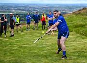 7 August 2023; Ronan Byrne of Louth competing in the Senior Hurling event during the 2023 M. Donnelly GAA All-Ireland Poc Fada Finals at Annaverna Mountain in the Cooley Peninsula, Ravensdale, Louth. Photo by Piaras Ó Mídheach/Sportsfile