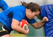 7 August 2023; Lisa Callan during a Leinster rugby women's training session at Energia Park in Dublin. Photo by Seb Daly/Sportsfile