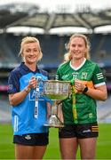 8 August 2023; In attendance at the 2023 TG4 All-Ireland Ladies Football Championship Finals Captains Day are Carla Rowe of Dublin, left, and Síofra O'Shea of Kerry at Croke Park in Dublin. Photo by Sam Barnes/Sportsfile
