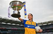 8 August 2023; In attendance at the 2023 TG4 All-Ireland Ladies Football Championship Finals Captains Day is Caoimhe Harvey of Clare at Croke Park in Dublin. Photo by Sam Barnes/Sportsfile