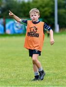 9 August 2023; Patrick Fadden during the Bank of Ireland Leinster Rugby Summer Camp at MU Barnhall RFC in Leixlip, Kildare. Photo by Piaras Ó Mídheach/Sportsfile