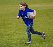 9 August 2023; Mia Molloy during the Bank of Ireland Leinster Rugby Summer Camp at MU Barnhall RFC in Leixlip, Kildare. Photo by Piaras Ó Mídheach/Sportsfile