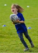 9 August 2023; Mia Molloy during the Bank of Ireland Leinster Rugby Summer Camp at MU Barnhall RFC in Leixlip, Kildare. Photo by Piaras Ó Mídheach/Sportsfile