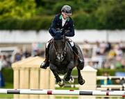 9 August 2023; Denis Lynch of Ireland competes on Vistogrand during Longines FEI Dublin Horse Show - Sport Ireland Classic at the RDS in Dublin. Photo by Sam Barnes/Sportsfile