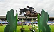 9 August 2023; Loewie Joppen of Netherlands competes on Osiris FZ during Longines FEI Dublin Horse Show - Sport Ireland Classic at the RDS in Dublin. Photo by Sam Barnes/Sportsfile