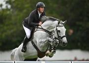 9 August 2023; Jordan Coyle of Ireland competes on Ariso during Longines FEI Dublin Horse Show - Sport Ireland Classic at the RDS in Dublin. Photo by Sam Barnes/Sportsfile