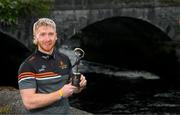 10 August 2023; PwC GAA/GPA Player of the Month for July in hurling, Cian Lynch of Limerick, with his award at PwC offices in Limerick. Photo by Stephen McCarthy/Sportsfile