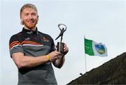 10 August 2023; PwC GAA/GPA Player of the Month for July in hurling, Cian Lynch of Limerick, with his award at PwC offices in Limerick. Photo by Stephen McCarthy/Sportsfile