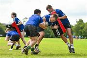 10 August 2023; Participants during the Leinster Rugby School of Excellence at The King's Hospital in Dublin. Photo by Ben McShane/Sportsfile