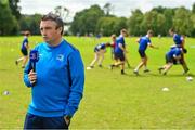 10 August 2023; Coach Stephen Maher during the Leinster Rugby School of Excellence at The King's Hospital in Dublin. Photo by Ben McShane/Sportsfile