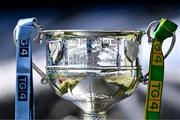 11 August 2023; The Brendan Martin Cup is seen ahead of next Sunday’s TG4 All-Ireland Ladies Senior Football Championship Final at Croke Park, Dublin. Photo by Piaras Ó Mídheach/Sportsfile