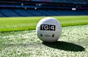 11 August 2023; The official matchday ball is seen ahead of next Sunday’s TG4 All-Ireland Ladies Senior Football Championship Final at Croke Park, Dublin. Photo by Piaras Ó Mídheach/Sportsfile