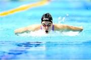 11 August 2023; Ellen Walshe of Ireland competes in the mixed 4x100m medley relay heats during day one of the European U23 Swimming Championships at the National Aquatic Centre in Dublin. Photo by Tyler Miller/Sportsfile