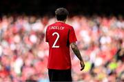 6 August 2023; Victor Lindelöf of Manchester United during the pre-season friendly match between Manchester United and Athletic Bilbao at the Aviva Stadium in Dublin. Photo by Ben McShane/Sportsfile