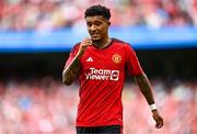 6 August 2023; Jadon Sancho of Manchester United during the pre-season friendly match between Manchester United and Athletic Bilbao at the Aviva Stadium in Dublin. Photo by Ben McShane/Sportsfile