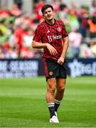 6 August 2023; Harry Maguire of Manchester United before the pre-season friendly match between Manchester United and Athletic Bilbao at the Aviva Stadium in Dublin. Photo by Ben McShane/Sportsfile