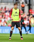 6 August 2023; Victor Lindelöf of Manchester United before the pre-season friendly match between Manchester United and Athletic Bilbao at the Aviva Stadium in Dublin. Photo by Ben McShane/Sportsfile