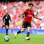 6 August 2023; Facundo Pellistri of Manchester United during the pre-season friendly match between Manchester United and Athletic Bilbao at the Aviva Stadium in Dublin. Photo by Ben McShane/Sportsfile