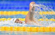 11 August 2023; Daniel Wiffen of Ireland competes in the men's 1500m freestyle final during day one of the European U23 Swimming Championships at the National Aquatic Centre in Dublin. Photo by Tyler Miller/Sportsfile