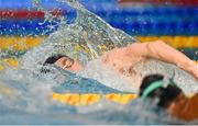 12 August 2023; Daniel Wiffen of Ireland competes in the men's 400m freestyle heats during day two of the European U23 Swimming Championships at the National Aquatic Centre in Dublin. Photo by Tyler Miller/Sportsfile