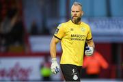 11 August 2023; Shamrock Rovers goalkeeper Alan Mannus during the SSE Airtricity Men's Premier Division match between Shelbourne and Shamrock Rovers at Tolka Park in Dublin. Photo by Seb Daly/Sportsfile
