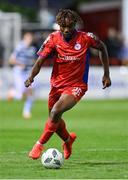 11 August 2023; Gbemi Arubi of Shelbourne during the SSE Airtricity Men's Premier Division match between Shelbourne and Shamrock Rovers at Tolka Park in Dublin. Photo by Seb Daly/Sportsfile