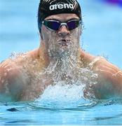 12 August 2023; Liam O'Connor of Ireland competes in the men's 200m breaststroke heats during day two of the European U23 Swimming Championships at the National Aquatic Centre in Dublin. Photo by Tyler Miller/Sportsfile