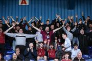 11 August 2023; Galway United supporters during the SSE Airtricity Men's First Division match between Waterford and Galway United at RSC in Waterford. Photo by Michael P Ryan/Sportsfile