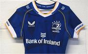 12 August 2023; A general view of a Leinster jersey before the Vodafone Women’s Interprovincial Championship match between Connacht and Leinster at The Sportsground in Galway. Photo by Ramsey Cardy/Sportsfile