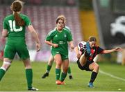 12 August 2023; Holly Butler of Bohemians FC Waterford in action against Grainne Kennedy of Killarney Celtic during the FAI Women's U17 Cup Final match between Bohemians FC Waterford and Killarney Celtic at Turners Cross in Cork. Photo by Eóin Noonan/Sportsfile