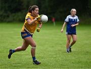 12 August 2023; Niamh O'Dea of Banner, Clare, in action against Fethard, Tipperary, in the senior competition at the 2023 currentaccount.ie All-Ireland Club 7s tournament at Naomh Mearnóg GAA Club in Malahide, Dublin. Photo by Piaras Ó Mídheach/Sportsfile