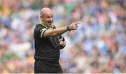 13 August 2023; Referee Shane Curley during the 2023 TG4 LGFA All-Ireland Senior Championship Final match between Dublin and Kerry at Croke Park in Dublin. Photo by Seb Daly/Sportsfile