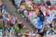 13 August 2023; Hannah Tyrrell of Dublin celebrates during the 2023 TG4 LGFA All-Ireland Senior Championship Final match between Dublin and Kerry at Croke Park in Dublin. Photo by Seb Daly/Sportsfile